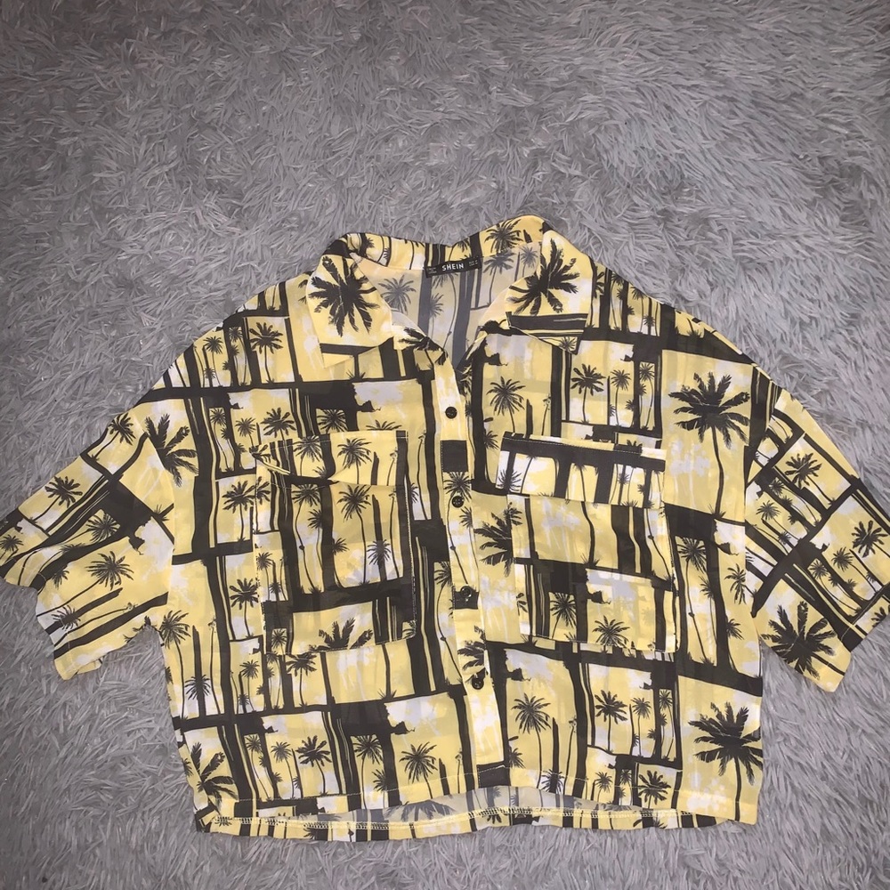 Yellow Button Up Shirt.